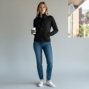 Patagonia Women's Cropped Black Jacket